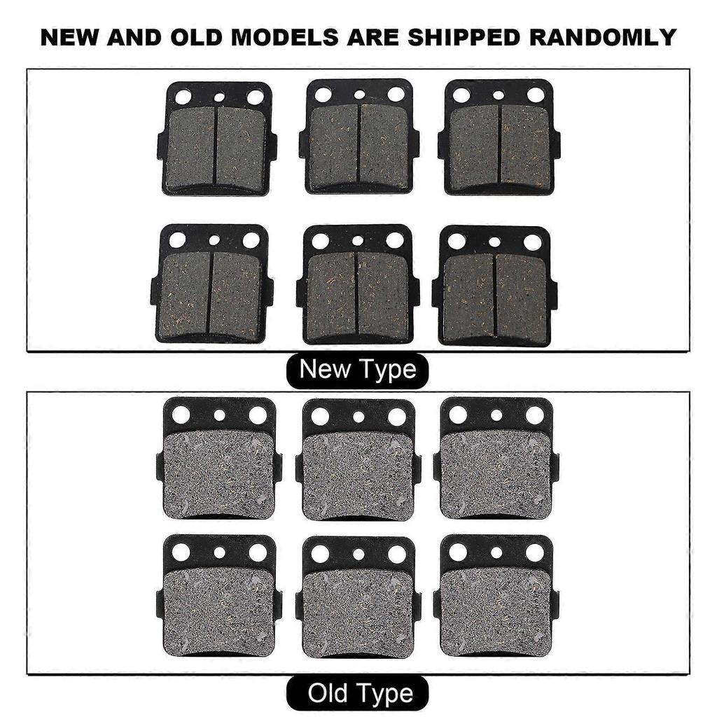 6Pcs Front & Rear Brake Pads for TRX400EX TRX400X Sportrax 9914