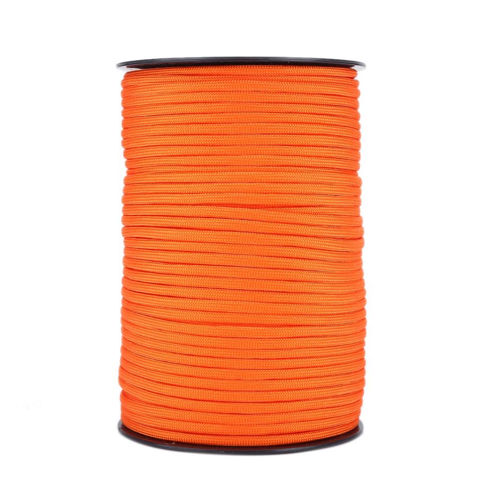 550 Reflective Paracord Parachute Cord Lanyard 9 Strand 100m (Black)