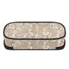 Pencil Case Spacious Storage Easy Open Zipper 300D Polyester with Mesh Pocket Removable Divider and Pen Slots for Classroom Use