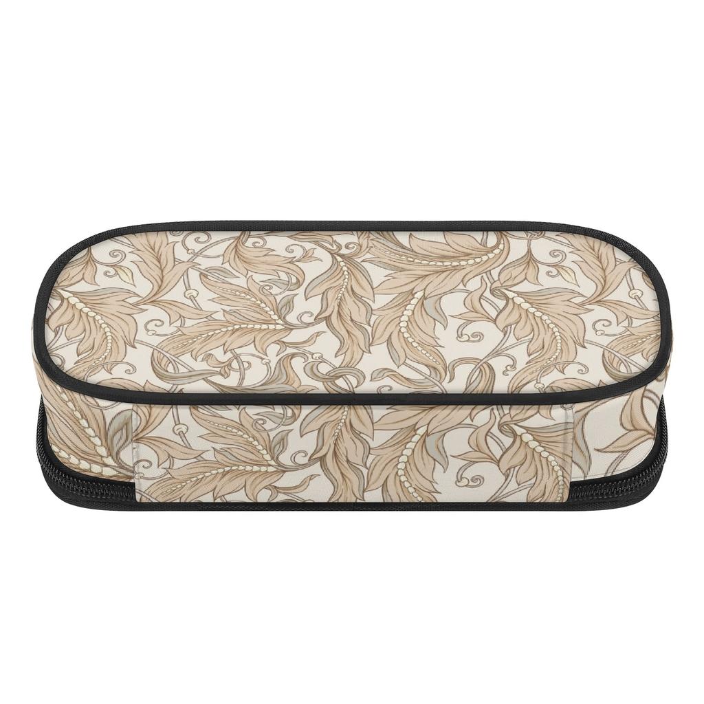 Pencil Case Spacious Storage Easy Open Zipper 300D Polyester with Mesh Pocket Removable Divider and Pen Slots for Classroom Use