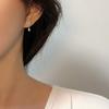 High Sense French Niche Earrings Retro Temperament Tassel Zircon Earrings