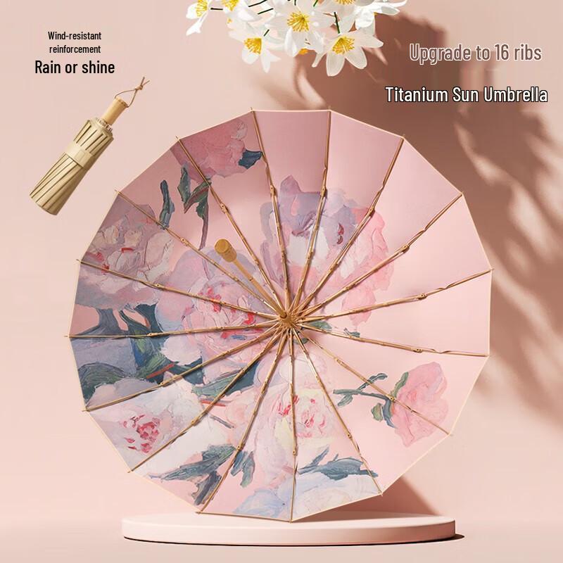 MAYDU M3162 16K Ultra-Light Folding Sun & Rain Umbrella