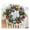 Holiday Decor Christmas Wreath Authentic Botanical Lightweight Construction Plastic Material Realistic Foliage