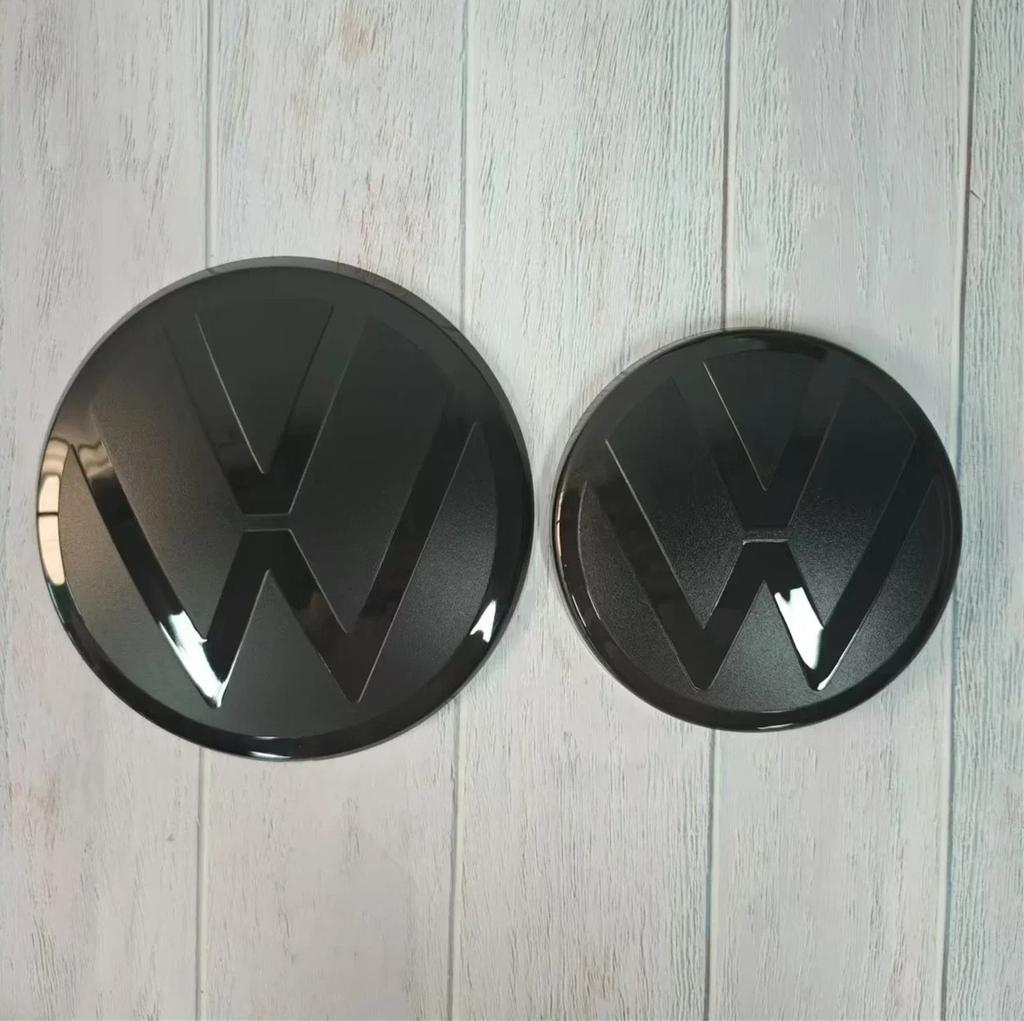 Für VW VOLKSWAGEN Neu Für VW Serie ABS Modifizierter Auto Logo Aufkleber Passend für Golf MK6 MK7 Polo Passat B6 CC Tiguan Atlas T-ROC Frontgrill