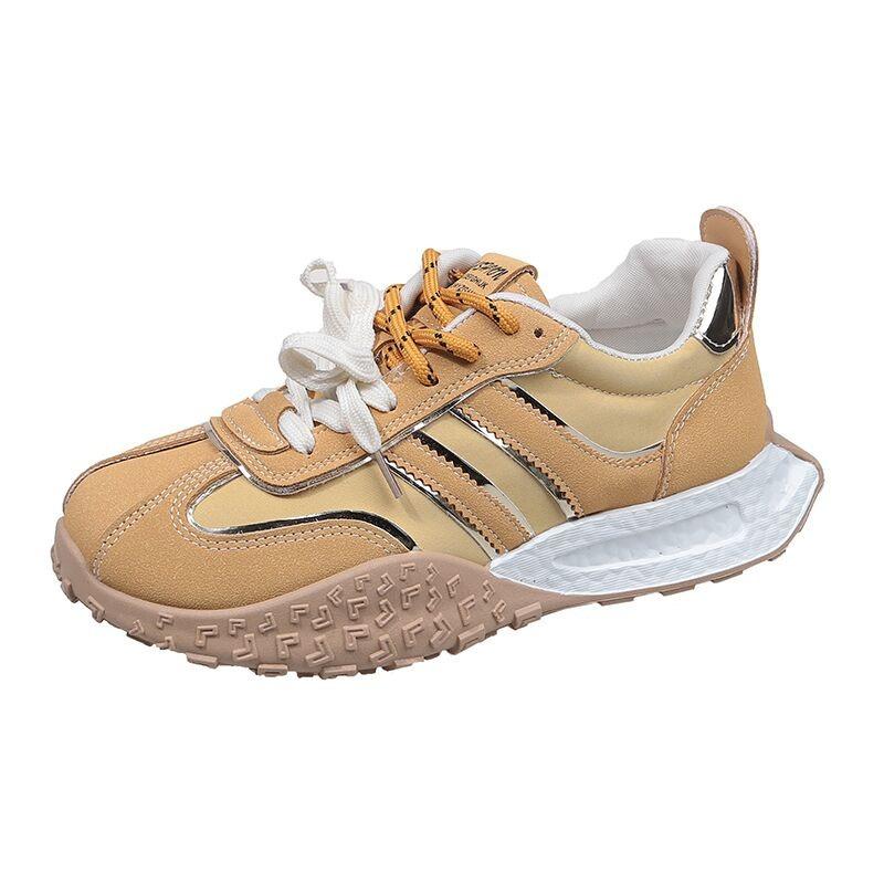 New spring and autumn sports shoes running casual and comfortable versatile women's thick soles lightweight round head tide