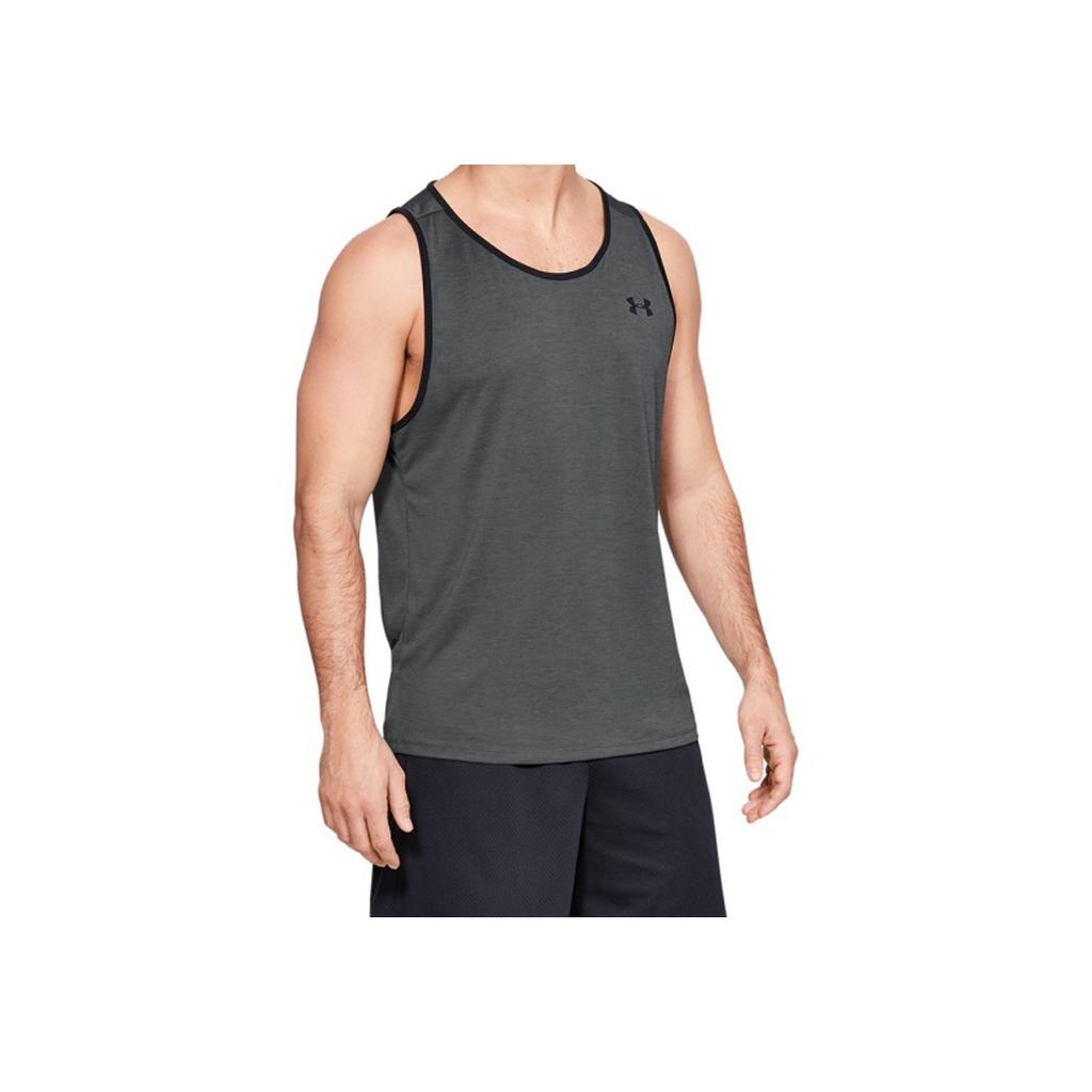 Under Armour UA Tech 2.0 Sports Training Vest Men Tops Peach Grey 1328704-013