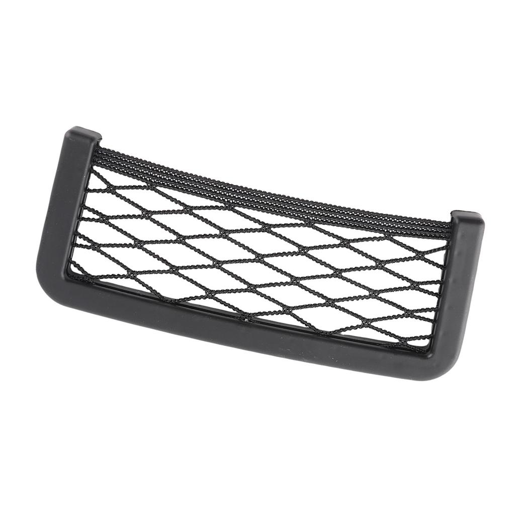 Car Storage Net Bag Back Side Phone Holder Organize Resilient GPS Black 8.5 * 20cm