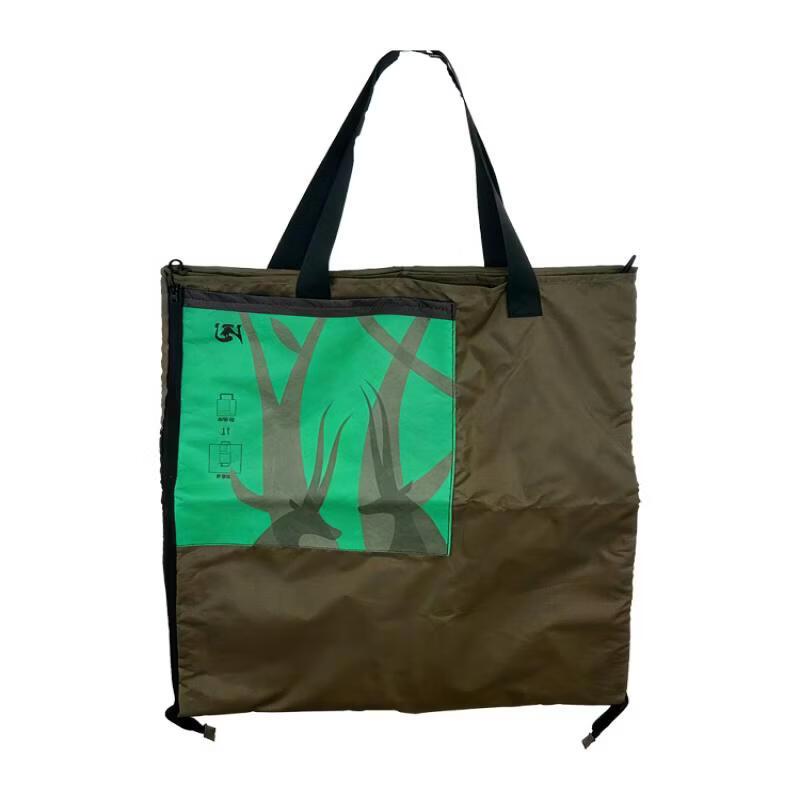 OEING Outdoor Zipper Picnic Mat with Carry Bag, Waterproof Camping Pad