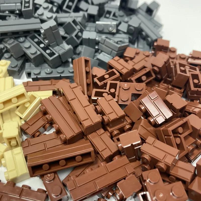 120Pcs Building Block Simulation City Wall Brick Building Block Model Building Accessories Castle Construction Children's Toys