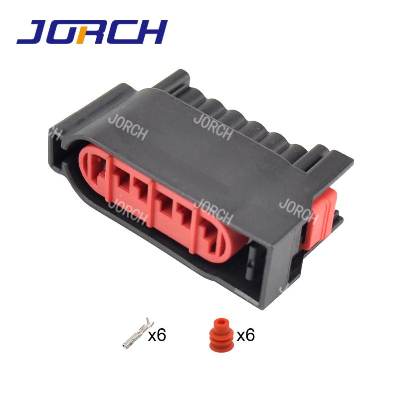 6 Pin 4M51-9F836-BK 4M5T-14A Accelerator Pedal EPC Connector Light Socket for Buick Volvo Ford Accelerator Throttle Plug 5sets