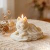 Decorative Flexible 3D Wolf Mold Cute Non-stick Cloak Wolf Dog Mold DIY Craft Reusable Candle Ornament Mould Plaster Statues