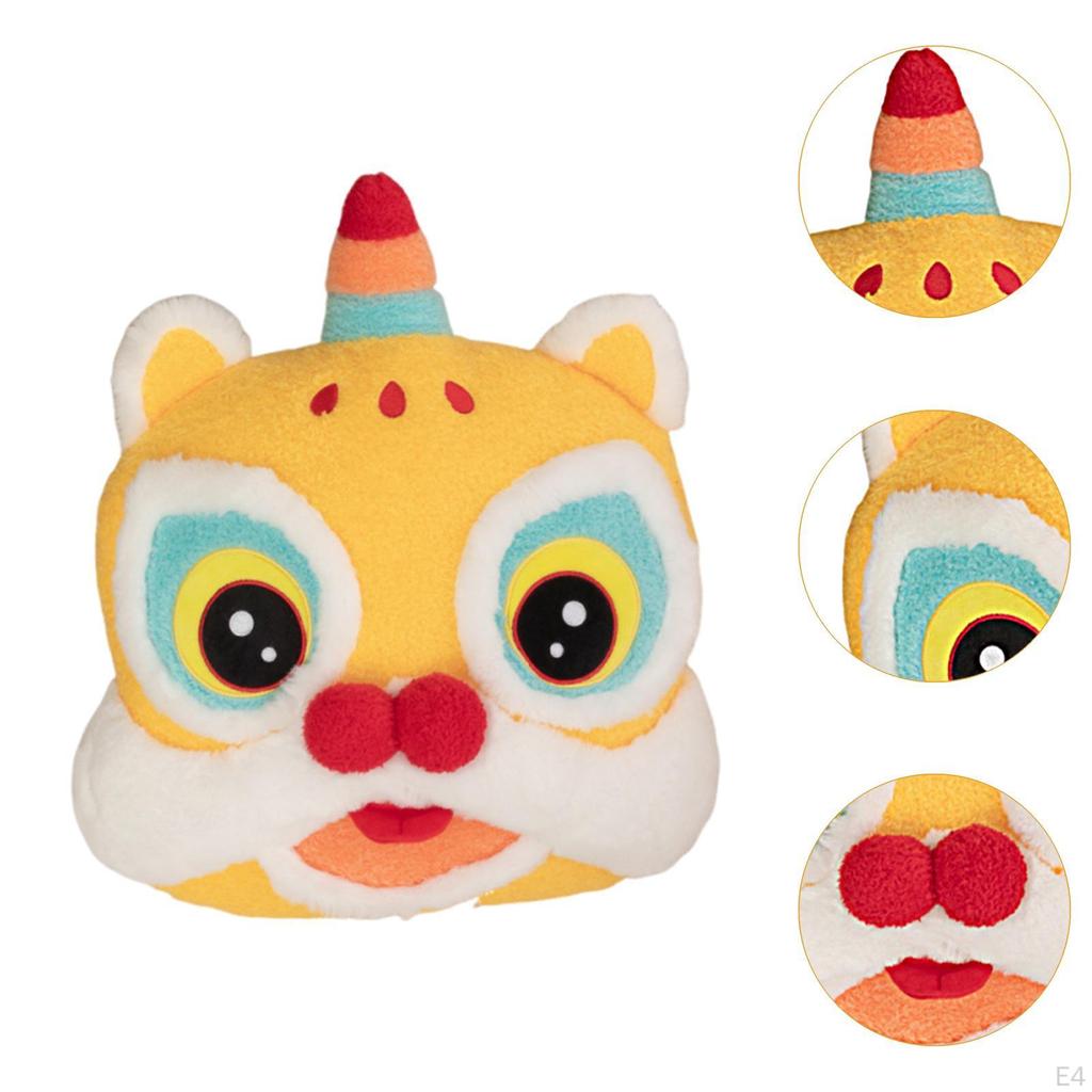 Chinese Year Pillow Lunar Decoration Decor Cartoon Cute Gift for Kids Holiday Party