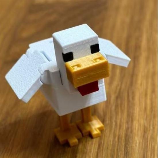 Eco-Friendly PLA 3D-Printed Cute Ornament - Kids Room Desktop Decor & Safe Collectible Toy 1#(1PC)