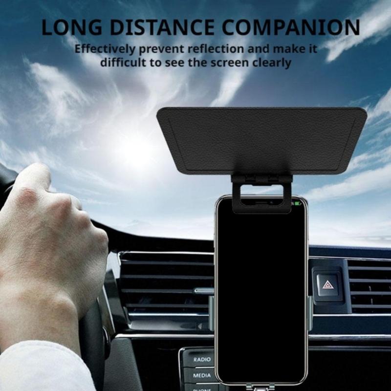 Multiple Angle Anti Reflective Phone Visors Sunshade Cover With Universal Clip Design Block Sunlight For Driving