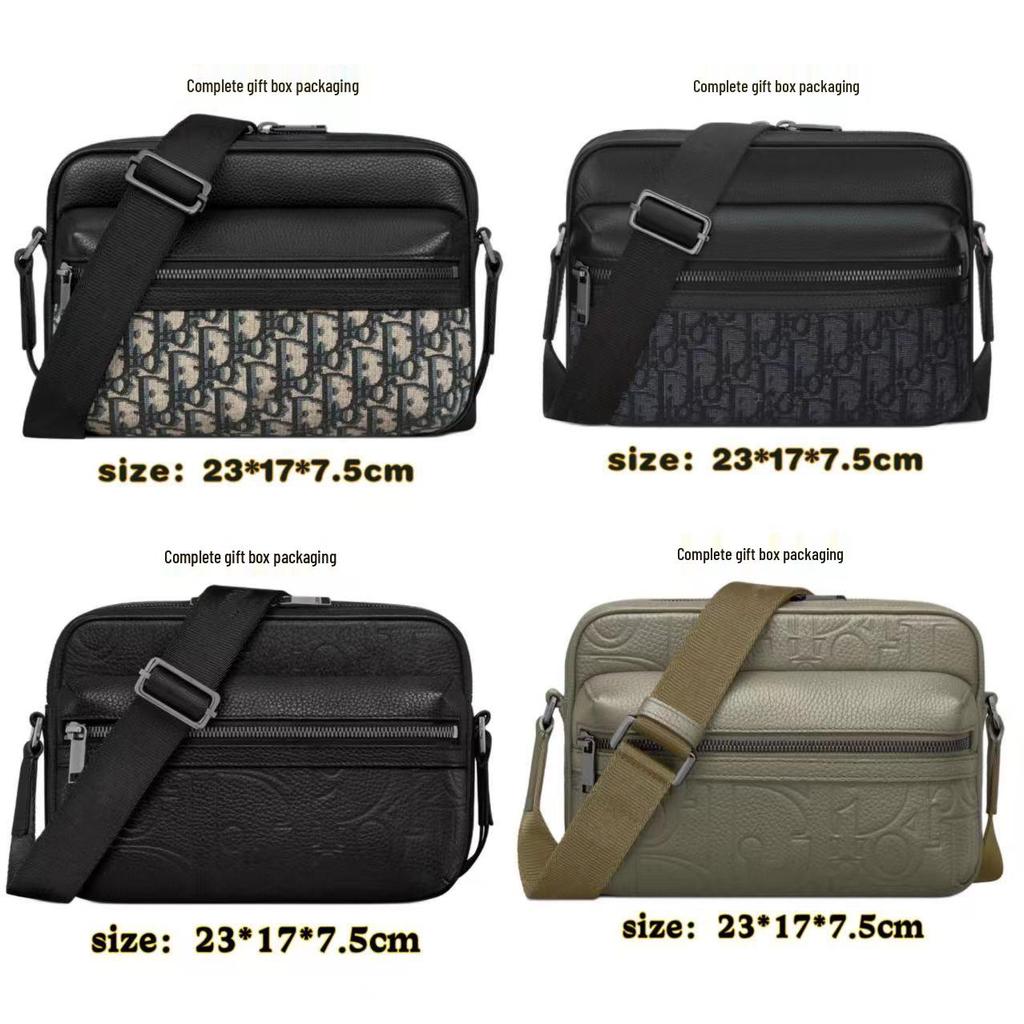 Vintage Męska Haftowana Płócienna Torba Listonoszka i Crossbody na Aparat