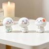 4 Pcs Mini Doll Figurine Tiny Cute Doll with Cartoon Expression for Fairy Garden Micro Landscape Plant Pots Bonsai Cake Topper Decor DIY Crafts