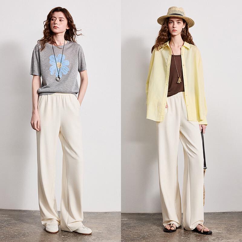Chuyu Women's Lyocell Drapey Wide-Leg Sweatpants