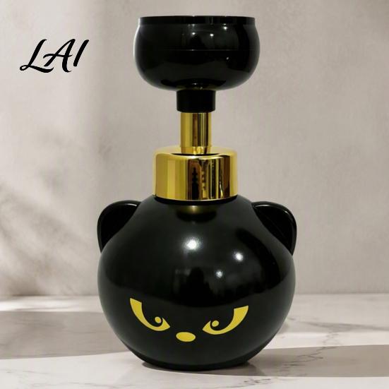 Cute Cat Paw Soap Dispenser Foam Dispenser Refillable Foaming Hand Pump Durable Bottle for Bathroom Countertop Reusable Container Kids Washing