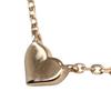 4℃ heart Necklace 3P diamond K10 yellow gold/diamond heart 1.0g Women Used