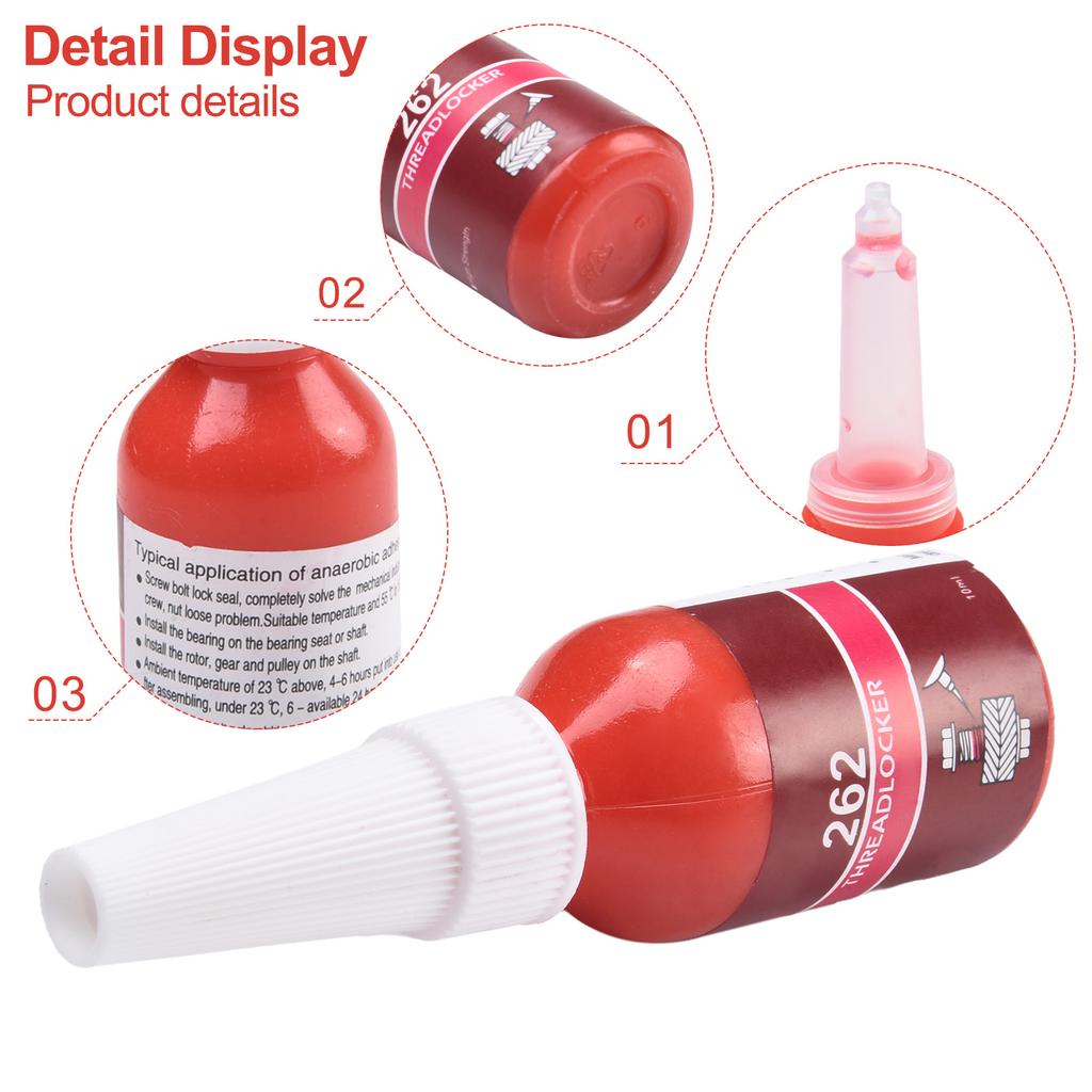 1pc 10ml Threadlocker Medium Strength Threadlocker Sealing Thread Locking For Locking And Sealing Of M20 Thread Hardware