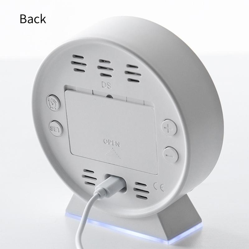 Alarm Clocks for Bedroom Digital Clock Night Light Digital Alarm Clock with Indoor Temperature Desk Clock for Bedroom