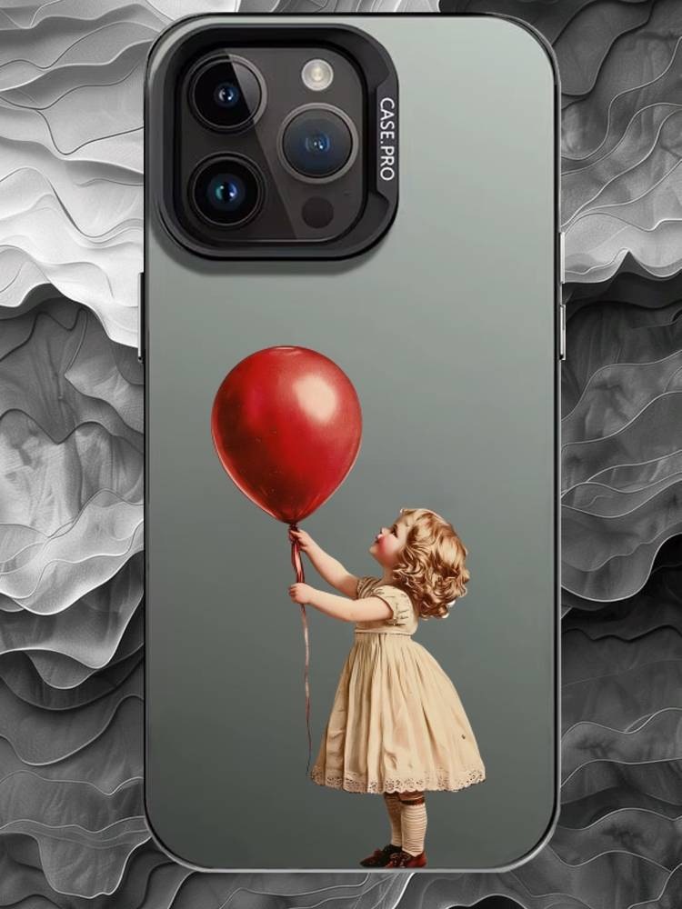 

R-Realistic art Phone Case For iPhone 17 16 15 14 13 12 11 Pro Max Plus Silver Matte Black Cover iPhoneXSMAX