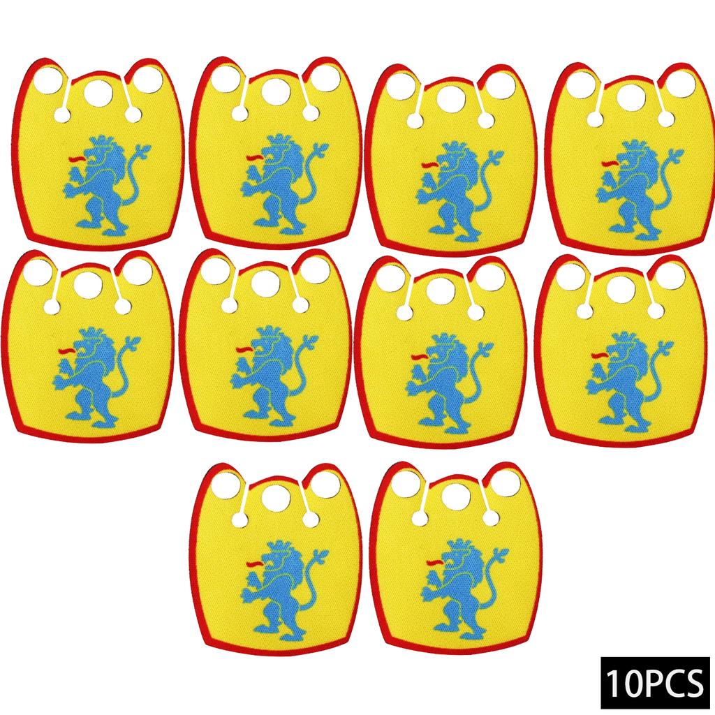 MOC Officer Cape Building Blocks Kit Medieval Lion Knights Figures Accessories Shawl Imitation Fur Cloak Bricks Toys Boys Gift