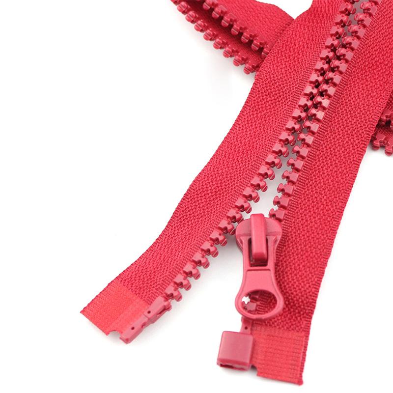 1Pc 5# Clothing Accessories Double Head Replacement Open-end Coat Resin Garment Zippers