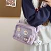 Ins Style Transparent Badge Crossbody Bag for Korean Girls Casual Mobile Phone Bag Anime Hanging Bag Display Product Bag