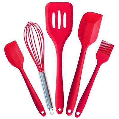 Spatola in Silicone Antiaderente per Crema Raschietto Cucchiaio Pennello per Olio Spatole Resistenti al Calore Utensili da Cucina Flessibili per Pasticceria Cucina