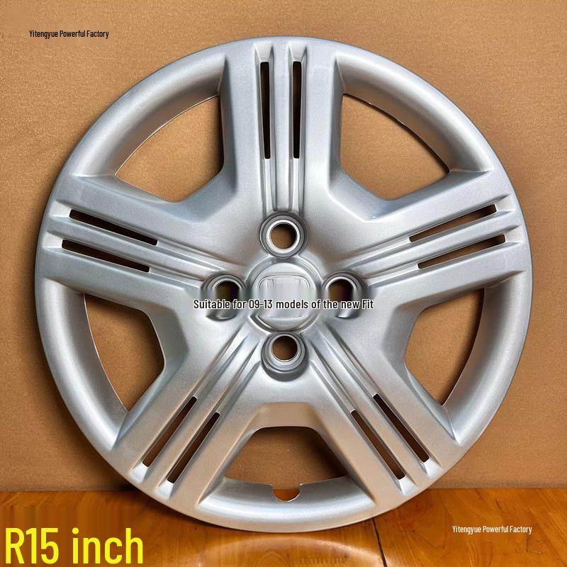 Fits 2009-2013 Honda Fit and 15-inch Honda City: Wheel Covers, Steel Rim Decor, Tire Caps, Wheels.