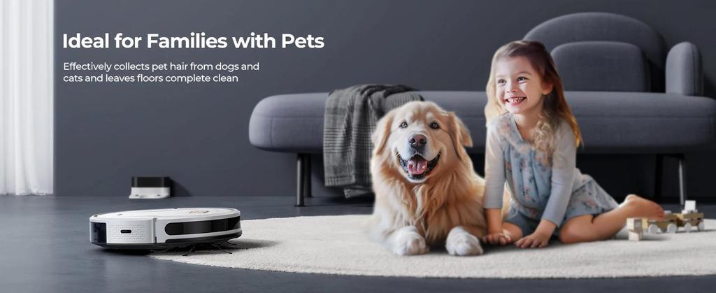 Robot Vacuum 4000Pa Suction with App Remote and Voice Control with Gyroscope Navigation Smart Sweeping Robot for Home Cleaning