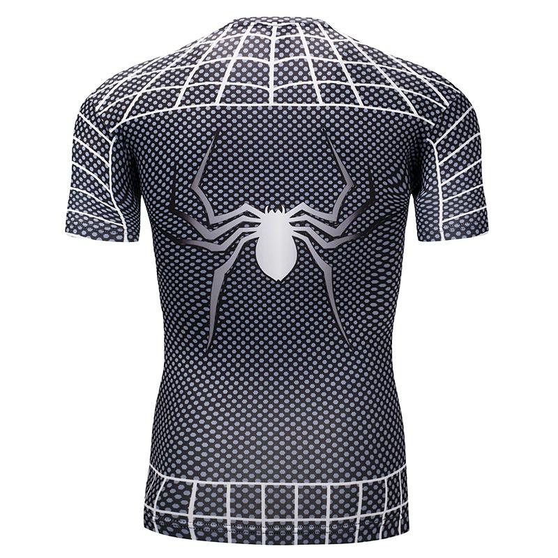 Stilosa Maglietta Sportiva a Maniche Corte di Spider-man per Uomo con Tessuto di Qualità Premium