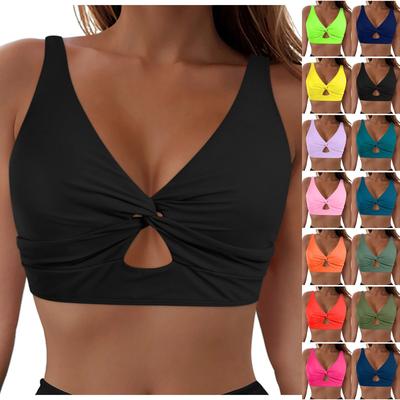Women's Two-Piece Fashionable Sexy Bikini Top With Padded Cups And Underwire-Free Swimwear