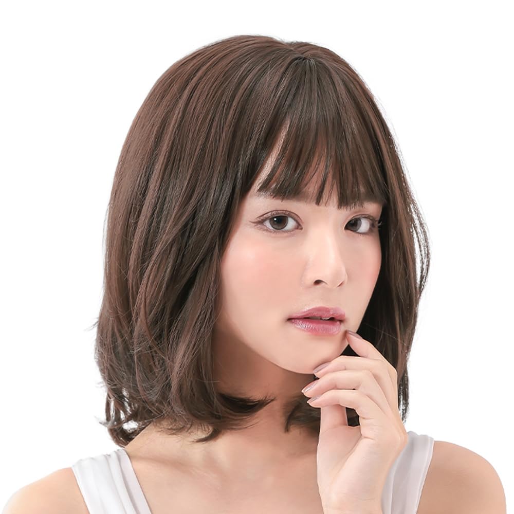 

AQUADOLL Full Wig, Bob, Medium, Mellow Natural Bob, Black, Brown, Blonde, Pudding, Size M, CCB. Cocoa Brown, wg325CCB