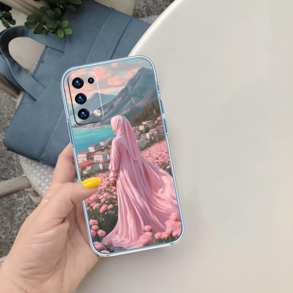 LO54 Islamic Muslim Girls text Phone Case for Motorola Moto G7 G8 G9 G84 G85 G73 G24 G15 Z2 Play Power Plus