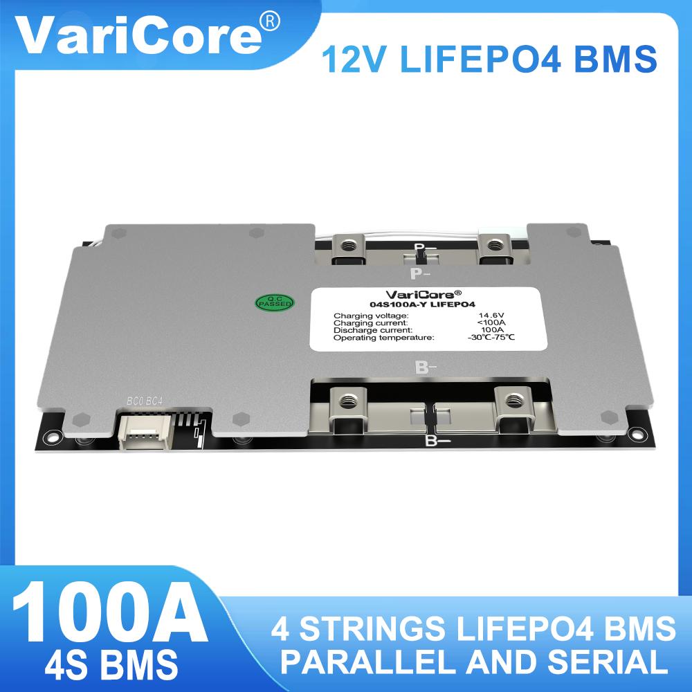 VariCore 4S 12V 100A BMS  LifePo4 Car Start Power Balance Car Start Lithium Battery Protection Board
