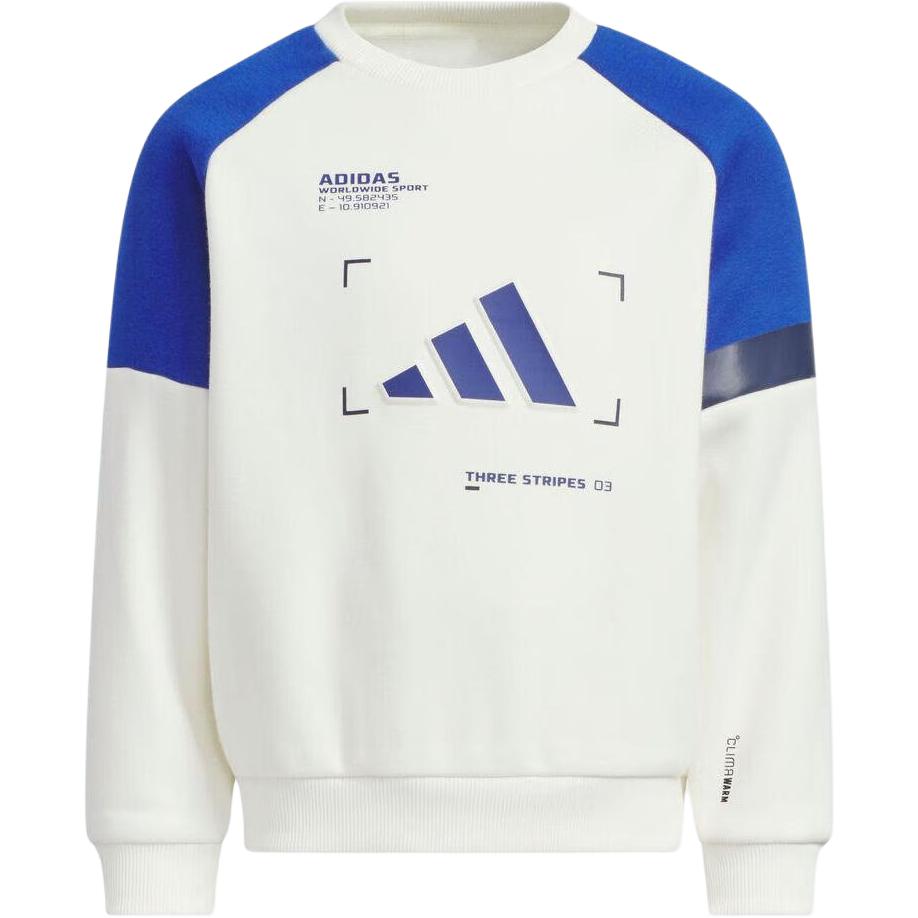 Adidas Теплый свитшот Удобный Мягкий Приятный для кожи Круглый вырез Пуловер Детские топы KB5128 164
