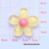 Ice-Clear Glitter Five-Petal Flower Medium DIY Jewelry Hair Clip Resin Kit
