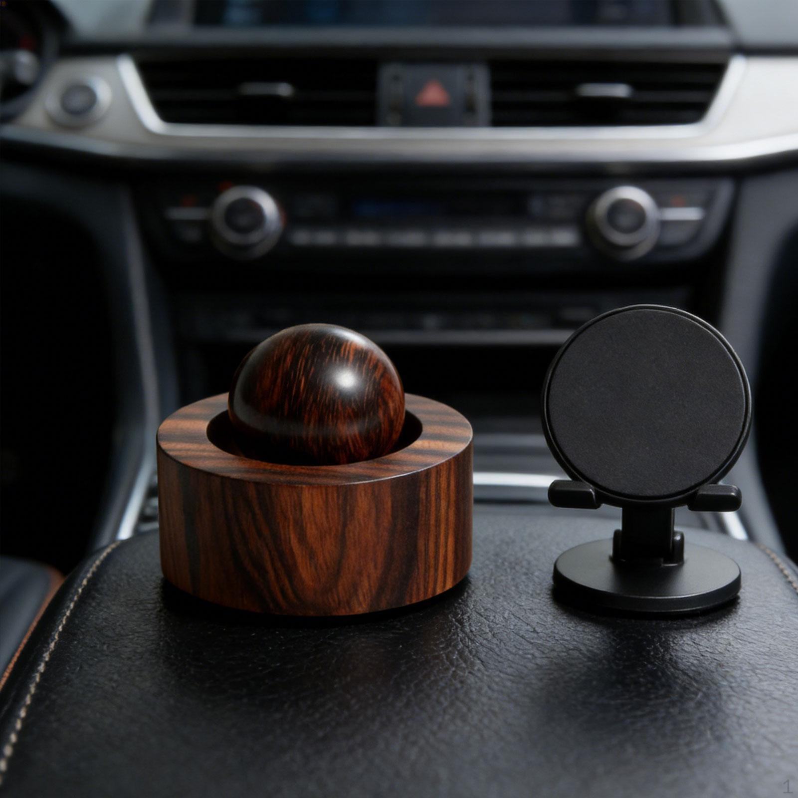 

Aroma Diffuser, Air Freshener, Reusable Wooden Scent Ball for Car Decoration Sandalwood