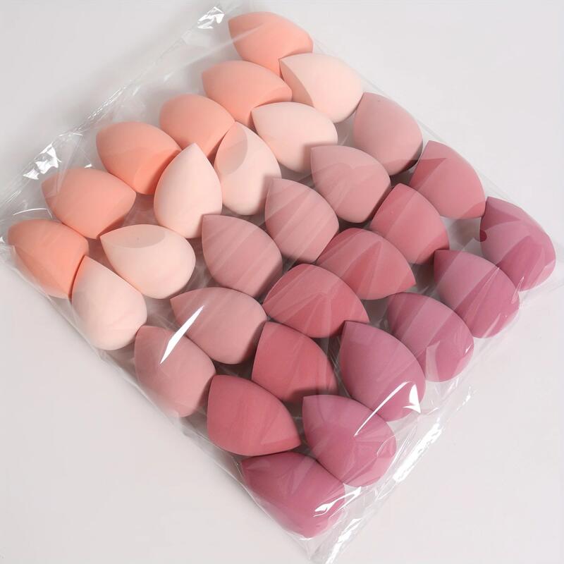 20/30 PCS Non-Latex Makeup Sponge Set Ultra-Soft Blending Beauty Egg, Foundation Sponge for Liquid Powder Dry Wet Use