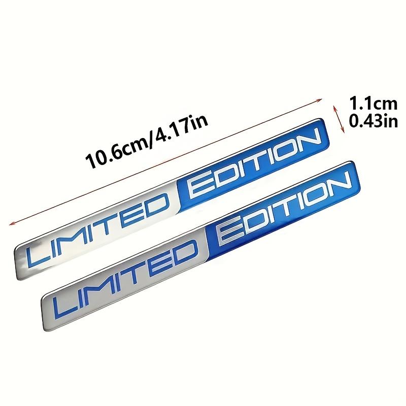 2pcs Limited Edition 3D Car Body Badge Sticker Trunk Fender Emblem Decal Accessorie For Car Motorcycle Bike