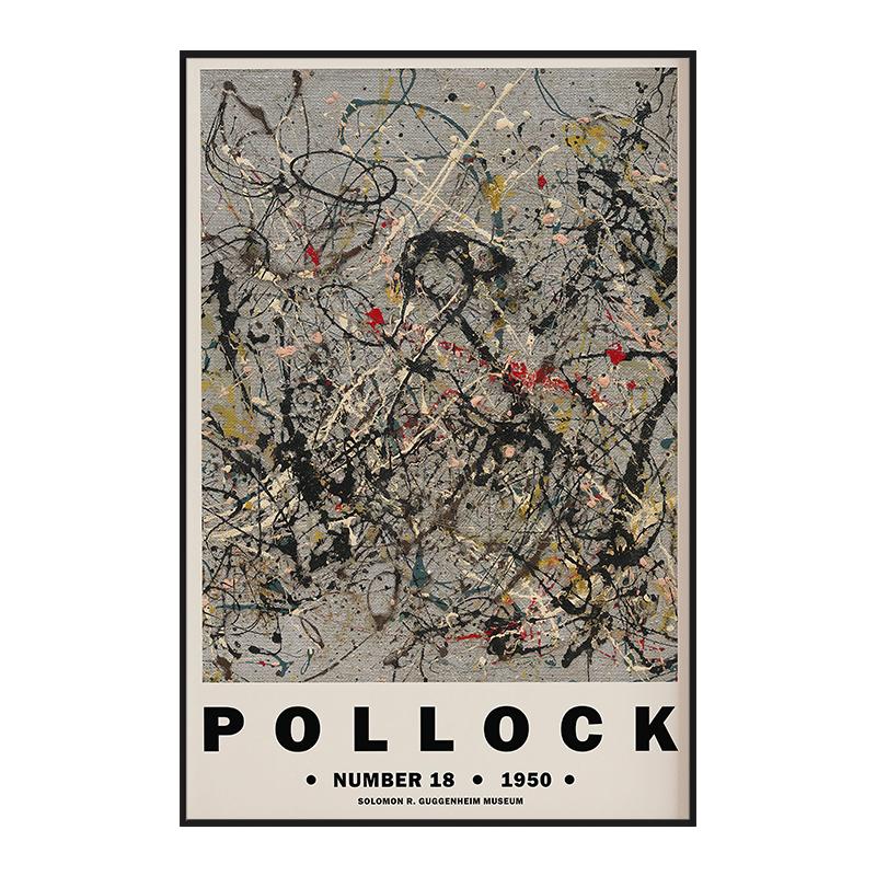

Джексон Поллок Картина Холст Аннотация Эстетический Декор Интерьерные Картины Старинные Настенные Плакаты Искусство Домашнее Украшение Гостиной 40x60cm No Framed