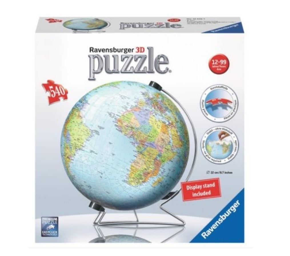 Puzzle 3D Globus 540 Elementów