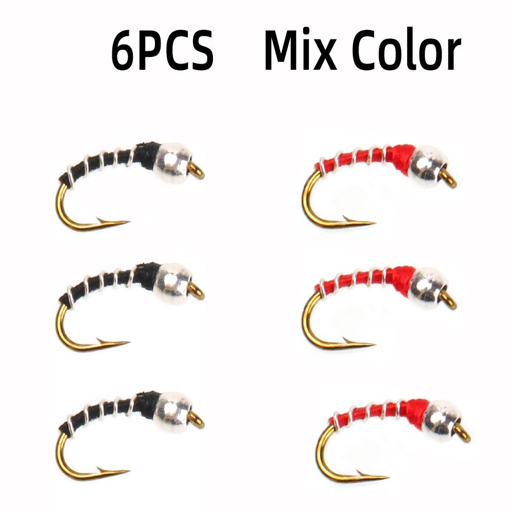 

Латунная бусина Головка Зебра Муха Искусственные мушки для куколок Emerger Черви для форели Окунь Рыбалка Приманки Приманки