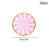 10Pcs CampingPicnic Tableware Set Disposable Paper Dishes Plate Cup Outdoor Camping Accessories Portable Cutlery