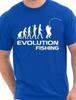 Evolution Of Fishing Funny Mens T-Shirt Size S-XXL