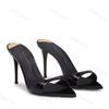 Fashion Women Slippers 2025 New Summer Thin Heel Slippers Pointy Toe Fashion Open Toe Gladiator Sandals High-heel Slippers Zapatos Mujer