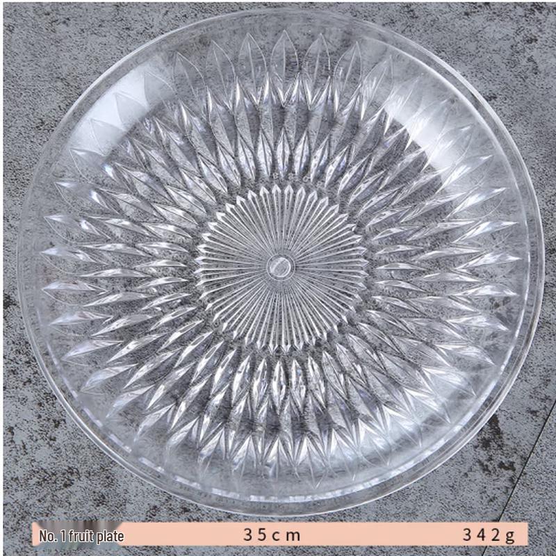 SIFAR Acrylic Lotus Fruit Plate 3-Pack