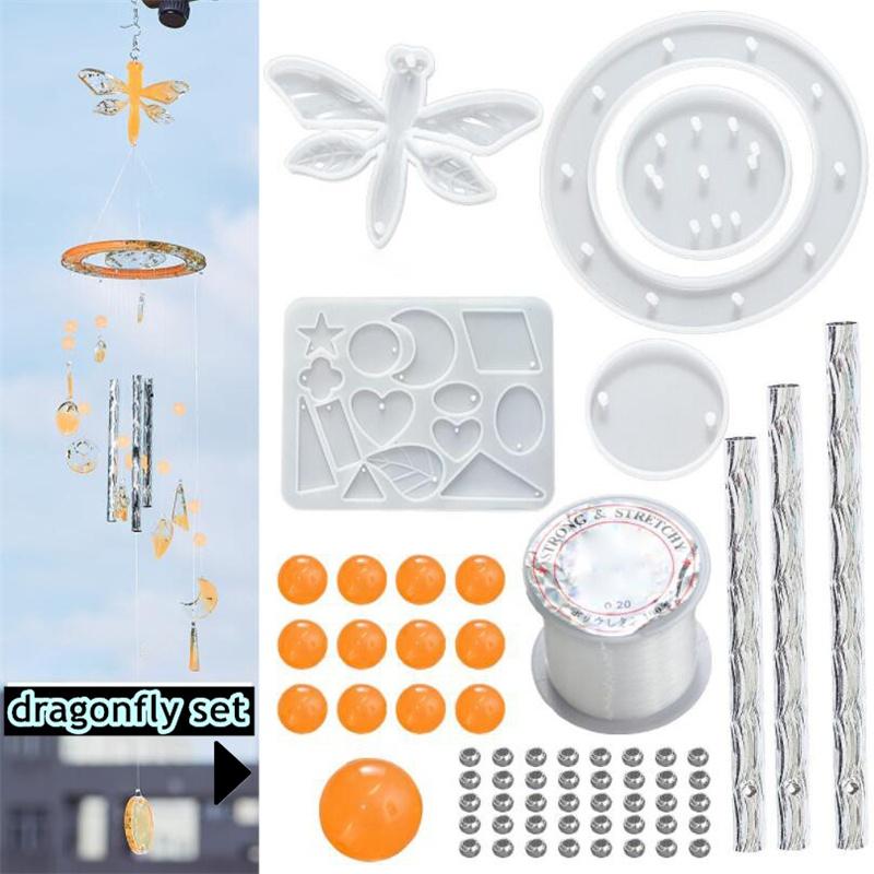 

6 стилей формы для изготовления колокольчиков из эпоксидной смолы для украшения своими руками dragonfly set